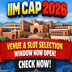 IIM CAP 2026 Venue and Slot Selection Window Now Open; Check Now @cap2026.iimj.ac.in